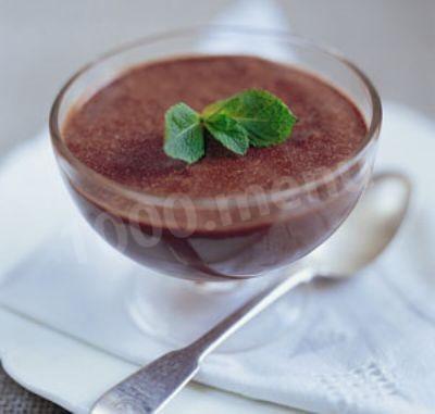 Mint chocolate mousse