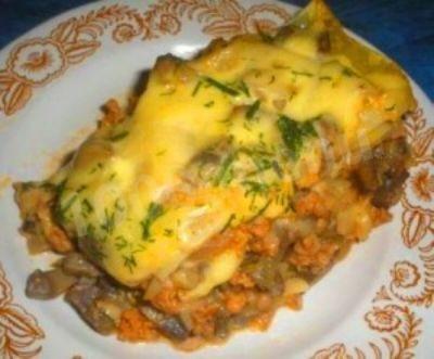 Cabbage lasagna