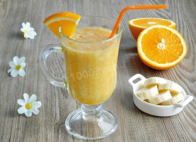 Banana orange smoothie