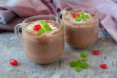 Cocoa with condensed milk