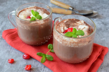 Cocoa with condensed milk