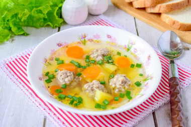 Turkey Meatball Soup