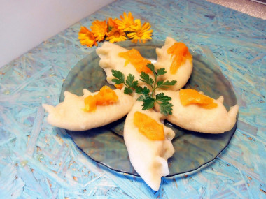 Dumplings with pumpkin