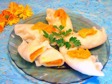 Dumplings with pumpkin