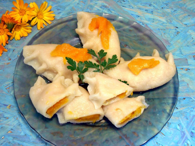 Dumplings with pumpkin