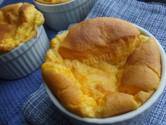 Pumpkin puree souffle