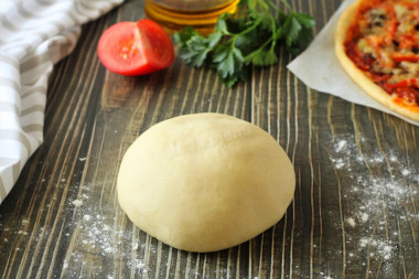 Pizza dough with dry yeast