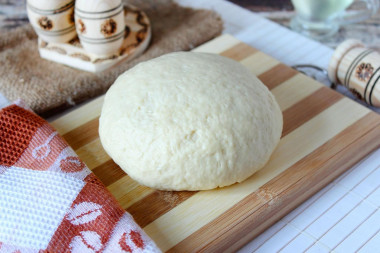 Dough like fluff on kefir for pies