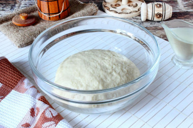 Dough like fluff on kefir for pies