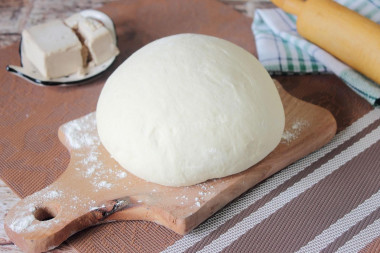 Dough without eggs and milk