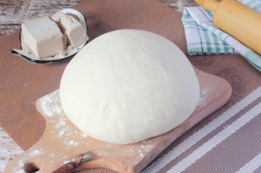 Dough without eggs and milk