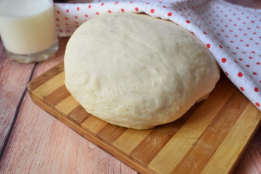 Quick yeast dough with milk