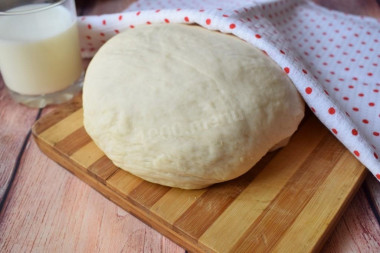 Quick yeast dough with milk