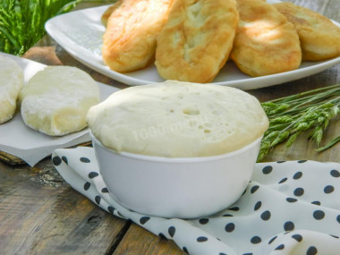 Dough for pan-fried yeast pies