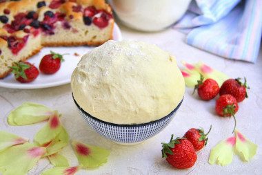 Eggless pie dough