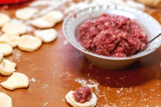 Minced beef for dumplings