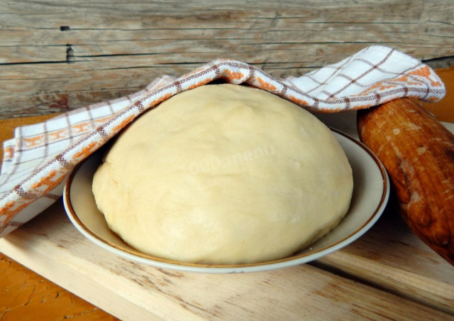 Dough for tortillas on water