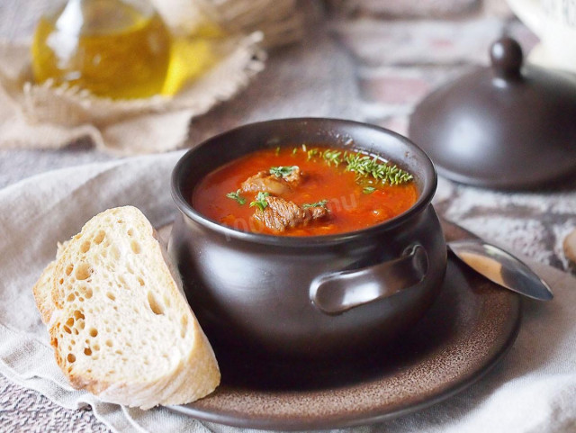 Beef brisket soup