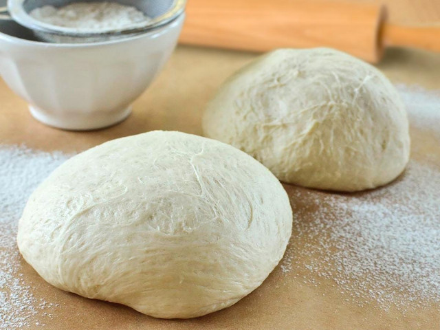 Lean dough for pies without yeast