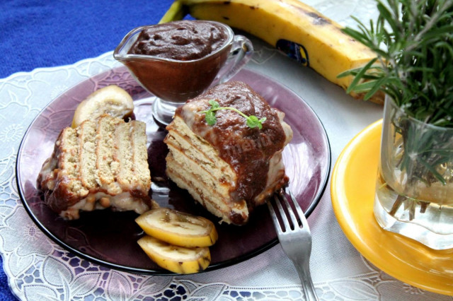 Banana cake condensed milk cookies without baking