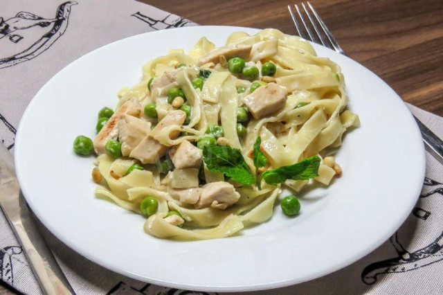 Tagliatelle with chicken