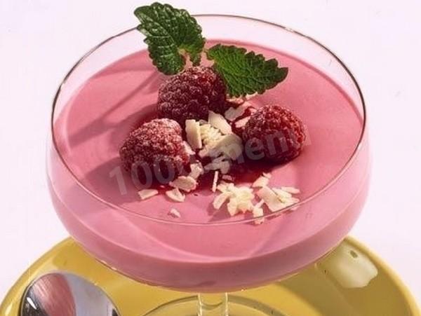 Raspberry mousse