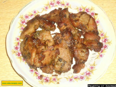 Meat in marinade