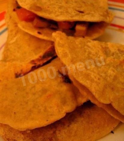 Rice cakes stuffed with mushrooms