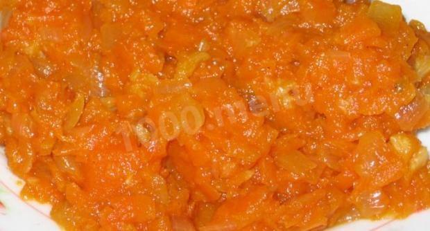 Carrot and onion caviar