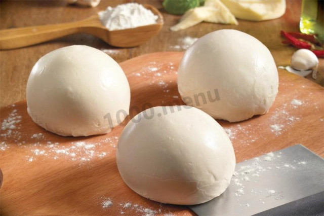 Pizza dough that rises well