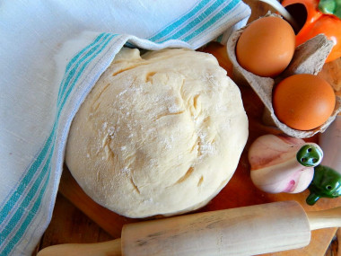 Yeast dough is very tasty like fluff