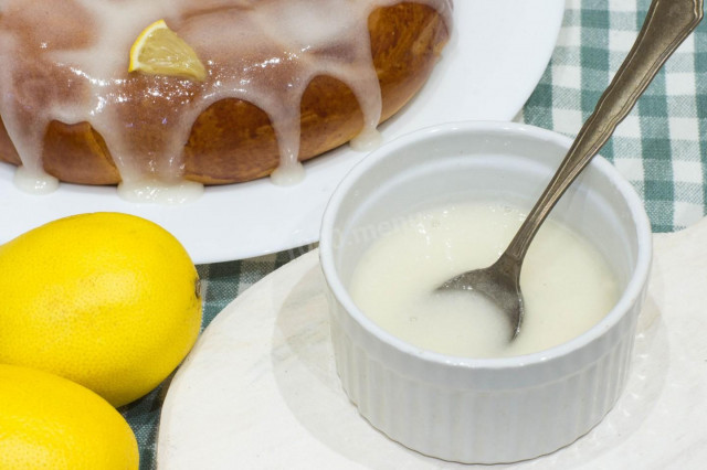 Lemon glaze