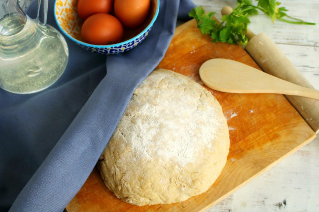 Dough for pies on kefir in a frying pan