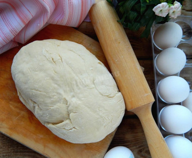 Dough for pies and tortillas in a dry pan