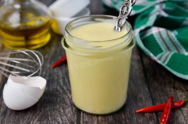 Homemade Provencal mayonnaise with a mixer in 5 minutes