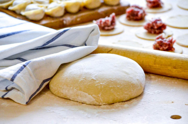 Dumpling dough with egg