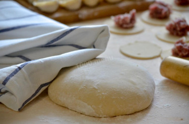 Dumpling dough with egg