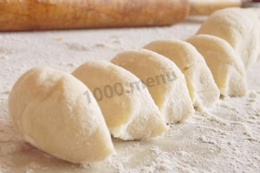 Dough for dumplings with egg