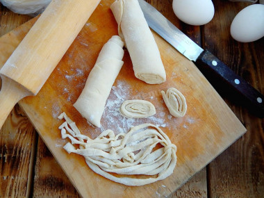 Dough for homemade noodles