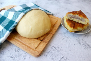 Dough for white bread on kefir without yeast