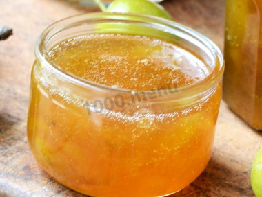 Cold gooseberry jam