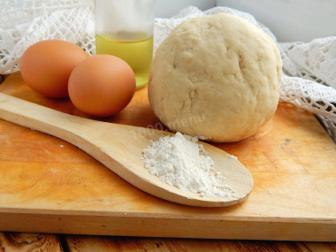 The simplest pizza dough without yeast