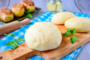 Dough for pies without yeast on water