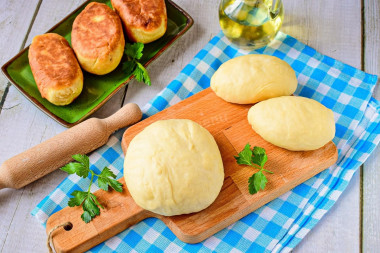 Dough for pies without yeast on water