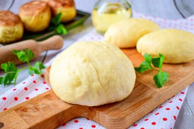 Dough for pies without yeast on water