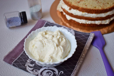 Cottage cheese sour cream for cake