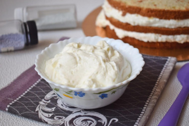 Cottage cheese sour cream for cake