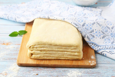 Instant puff pastry