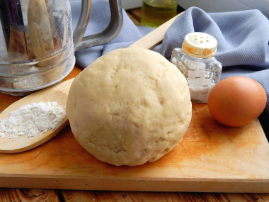 Mineral water dough for dumplings