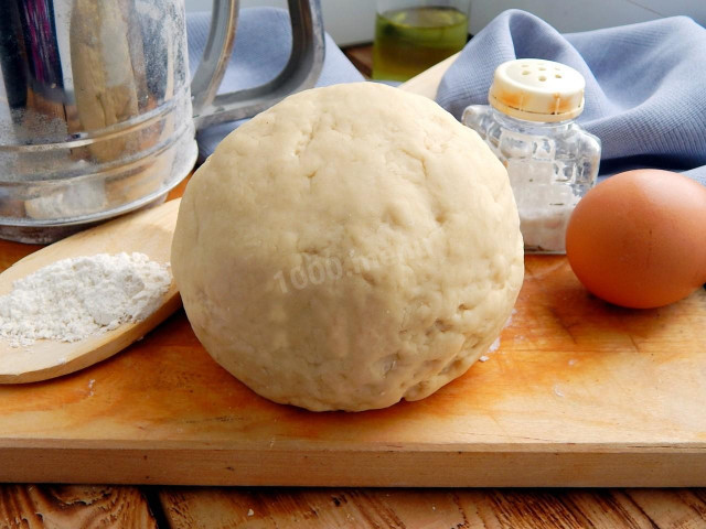 Mineral water dough for dumplings